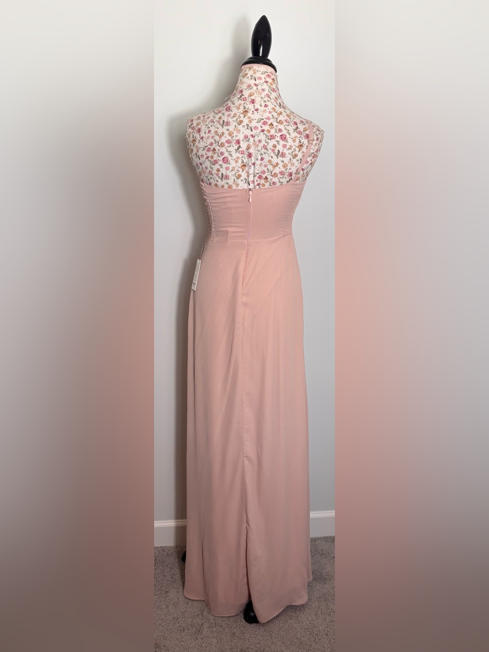 Show Me Your Mumu Shannon One Shoulder Maxi Dress Blush Pink NWT Size Small - Picture 2 of 5
